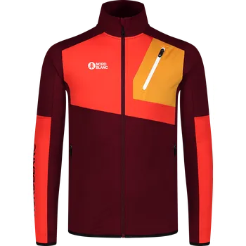 Pánská mikina Pánská powerfleecová mikina NORDBLANC RIVER NBSFM8011 VÍNOVÁ XXXL