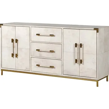 Organizace kuchyně Luxusní kožený příborník Verlux 176cm z nerezové oceli