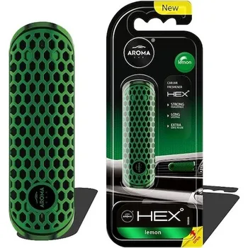 Vůně do auta Osvěžovače vzduchu AROMA FANCY SHAPES POLYMER HEX Lemon
