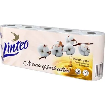 Toaletní papír Papír toaletní Linteo Fresh cotton, třívrstvý, celul., 10 ks