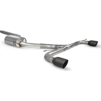 Resonated Predator Cat-back výfuk Scorpion pro Volkswagen Scirocco R Daytona černá