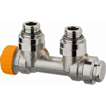 Ventil Heimeier MULTILUX V ECLIPSE radiátorový ventil 1/2" závitový, termostatický, s dvoubodovým systémem, rohový, mosaz