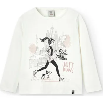 Dívčí tričko Tričko s dlouhým rukávem New York, Boboli Velikosti: 110