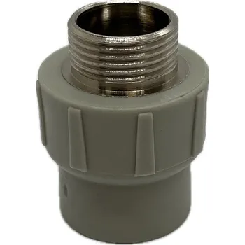 Vodovodní potrubí Sanitas - PPR tvarovky Přechod PPR s vnějším závitem 25 x 1/2“