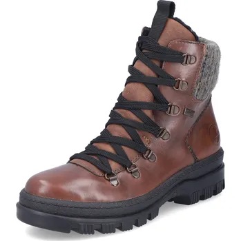 Dámská zimní obuv DÁMSKÉ KOTNÍKOVÉ BOTY RIEKER X8200-25 HNĚDÁ Barva: HNĚDÁ, Velikost: 39