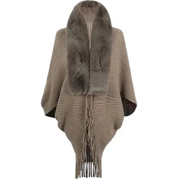 Šála Šála dámská luxusní zimní pletená | Teplý šál - Kaki