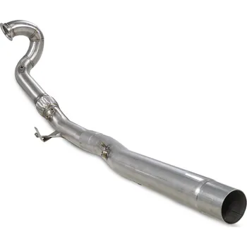 De-cat downpipe (GPF odstraněn) Scorpion pro Audi SQ2 2019-2020 (DNUE) stříbrná