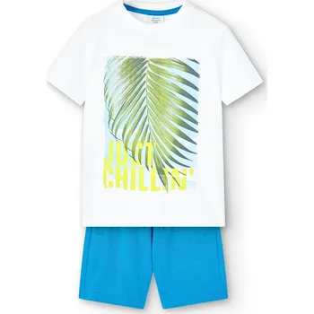 Letní komplet tričko a kraťasy, palmy, kluk, Boboli Velikosti: 104