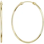 Pozlacené stříbrné náušnice kruhy 61008