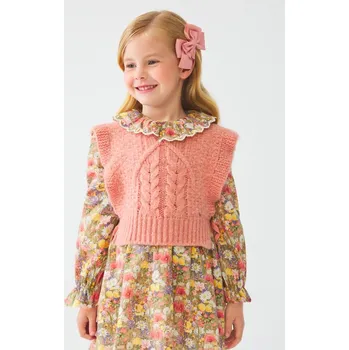 Dámská vesta Abel&Lula Módní vesta, starorůžová barva,Abel&Lula Velikosti: 158