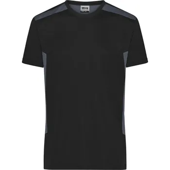 Men`s Workwear T-Shirt - STRONG - Barva: Stone/black, Velikost: 6XL
