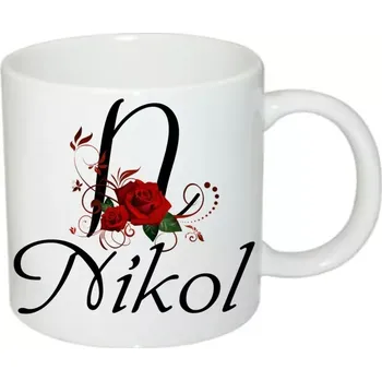 Nikol hrnek se jménem (hrneček s dámským jménem )