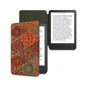 Pouzdro na mobilní telefon Flipové pouzdro s designem mandala pro Amazon Kindle (2022) - růžová