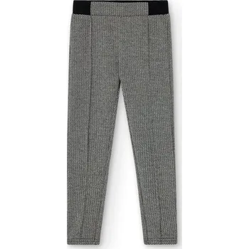 Dámské kalhoty Kalhoty strečové, úzké, šedo černé, Boboli Velikosti: 162