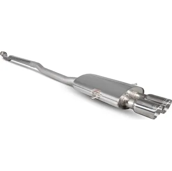 Non-resonated cat-back výfuk Scorpion pro Mini Cooper S R56 / R57 / R58 / R59 Daytona stříbrná