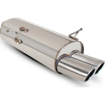 Zadní tlumič Scorpion pro BMW E46 320/323/328 Monaco (twin) stříbrná