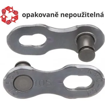 Řetěz na kolo spojka řetězu KMC 10 speed, balení 50 ks