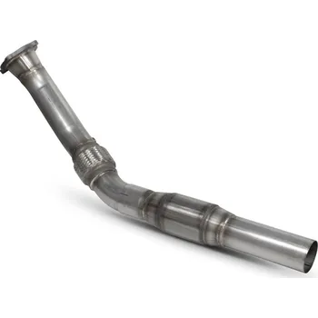 Downpipe se sport-catem Scorpion pro Volkswagen Golf Mk4 Gti 1,8t stříbrná