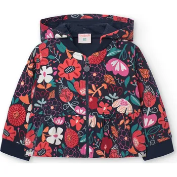Dívčí mikina Mikina s kytkami, odepínací kapuce, dívka, Boboli Velikosti: 92