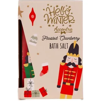 Koupelová sůl SET koupelový HELLO WINTER v dárkovém balení vč. 3 x 40 g sůl do koupele ACCENTRA