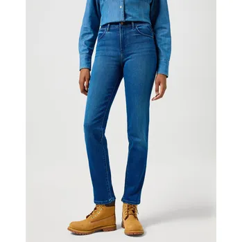 Dámské džíny Dámské rifle Wrangler Straight 112356388 Agate Blue Velikost: W30, Délka: L34