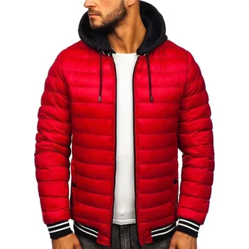 Pánský kabát Červená pánská přechodová bunda Bolf 5331 - 2XL