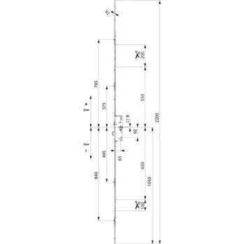 Příslušenství k oknu Zámek Maco vícebodový G-TS 65/16/92/8 | Dveře a&nbsp;dveřní příslušenství Zámky Zámky lištové Zámky lištové Maco