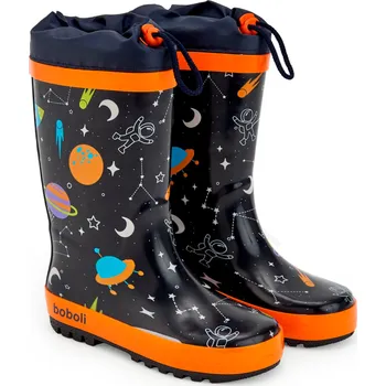 Dívčí holínky Holiny do deště, vesmír, kluk, Boboli Velikosti: 28/29