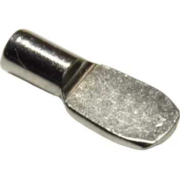 Nábytkové kování Policový kolíček s plochou "lopatka" 5x16 mm, niklovaný – podpěra polic pro nábytek