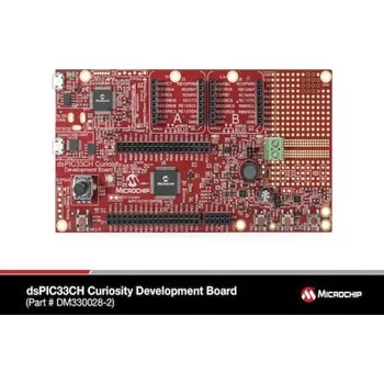 Vývojová deska Vývojová deska, PIC, Vývojová deska, MCU, MCU, 32 bitů, dsPIC33CH Curiosity, Vývojová deska