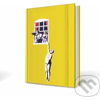 Doplněk ke knize Banksy notebook visiaci muž 15x21cm - CMA Group CMA Group
