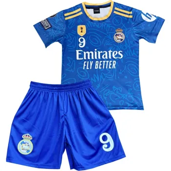 Fotbal Numberoplus Dětský fotbalový dres komplet Real Madrid - Kylian Mbappé MP9 Velikost: 7-let.(vel.116)