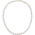 Perlový náhrdelník z říčních perel se zapínáním ze 14 karátového zlata 922003.1 bílý Vyberte zapínání: Zlatá 9260A
