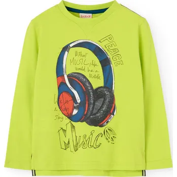 Chlapecké tričko Triko, dlouhý rukáv, music, sluchátka, kluk, Boboli Velikosti: 152