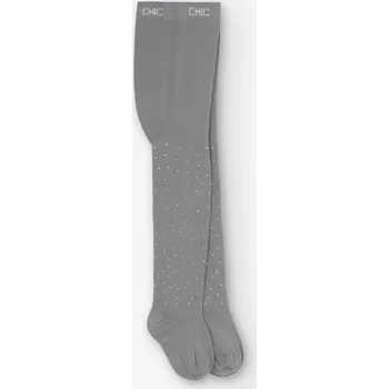 Punčocháče, šedé barvy s kamínky, dívka, Boboli Velikosti: 122