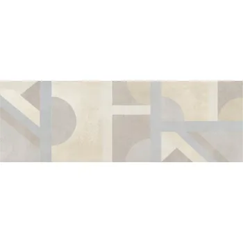 Dlažba Rebeca Cream Geo Rett. - obkládačka rektifikovaná 25x75 béžová lesk 164349