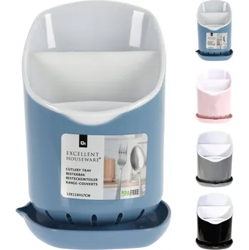 Odkapávač na nádobí Odkapávač na příbory 12 x 11 cm šedý KO-010000430seda