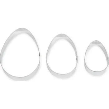 Velikonoční dekorace Vykrajovátka vajíčka hladká 3ks - Smolík