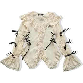 Dámská halenka Dámská halenka s volánky Barva: Barevná, Velikost: M