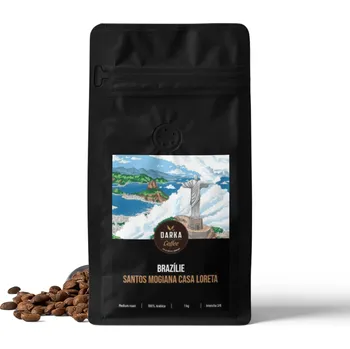 Káva Brazílie Santos Mogiana Casa Loreta - zrnková káva, balení 200 g