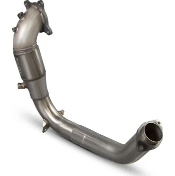 Downpipe se sport-catem Scorpion pro Honda Civic Type R FK2 (RHD) stříbrná