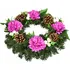 Smuteční dekorace Dušičkový věnec s chryzantémami 35 cm