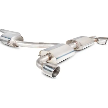 Resonated cat-back výfuk Scorpion pro Volkswagen Scirocco R Daytona stříbrná