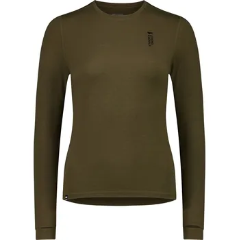 Pánské tričko merino triko MONS ROYALE CASCADE MERINO FLEX 200 LS WMNS dark olive Velikost: S