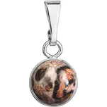 Stříbrný přívěsek s minerálním kamenem 14033.3 jaspis leopard skin