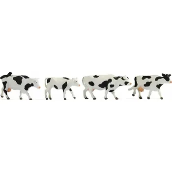 autíčko NOCH Krávy černo-bílé, sada 4ks