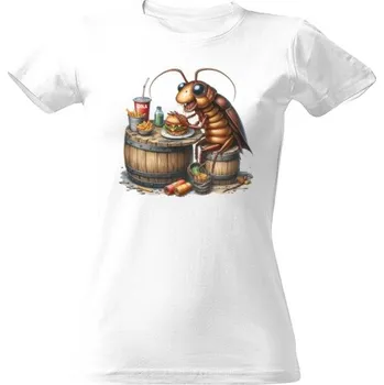 Tričko s potiskem Šváb na svačině dámské