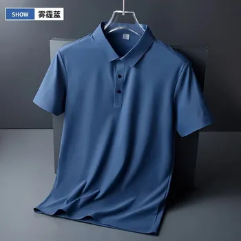 Pánské tričko Pánské jednobarevné polo Velikost: 5XL, Barva (Varianta): Modrá 1