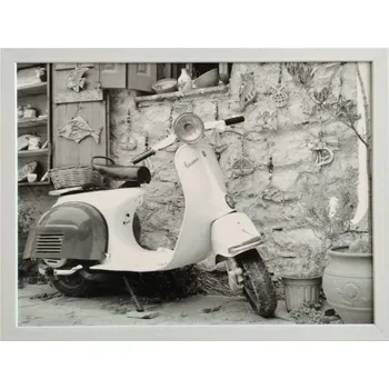 Obraz Bondecor Obraz tisk v plastovém rámu, plexi sklo, 33x43 cm, Scooter