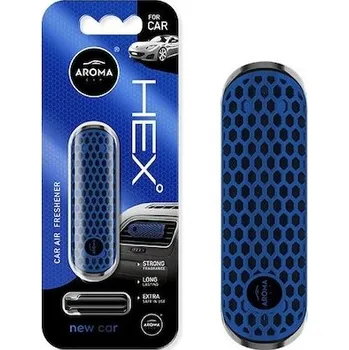 Vůně do auta Osvěžovače vzduchu AROMA FANCY SHAPES POLYMER HEX New Car